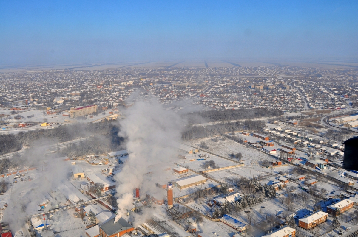 Кореновск с высоты птичьего полета