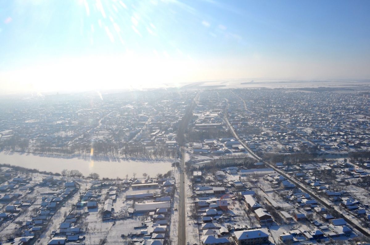 Кореновск с высоты полета